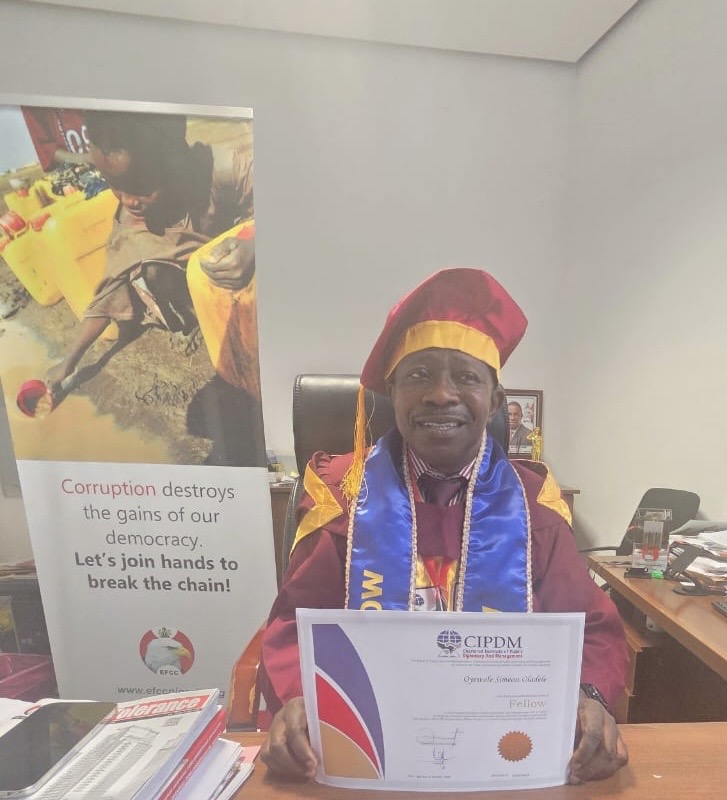 EFCC Spokesperson, Dele Oyewale, Now Fellow of Chartered Institute of Public Diplomacy and Management